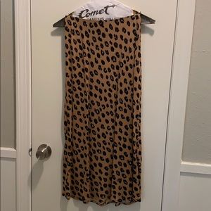 Midi skirt in leopard print